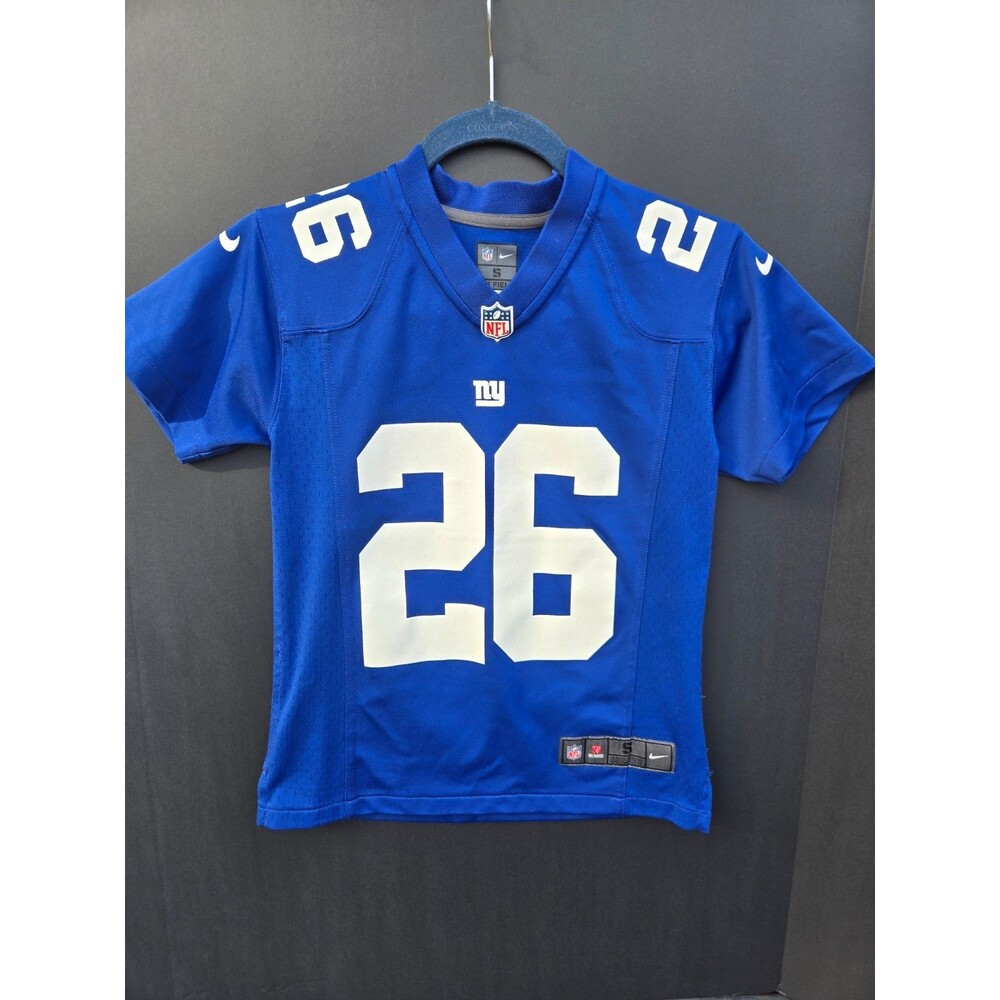 New York Giants #26 Saquon Barkley NFL Nike On Field Jersey Size Small